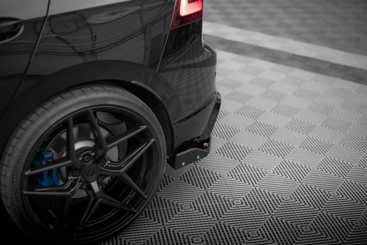 Splitters laterales traseros V.6 + flaps para Volkswagen Golf R Hatchback Mk8 Fits only with : VW-GO-8-R-RS2G