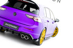 Splitters laterales traseros V.6 + flaps para Volkswagen Golf R Hatchback Mk8 Facelift Fits only with : VW-GO-8-R-RS2G