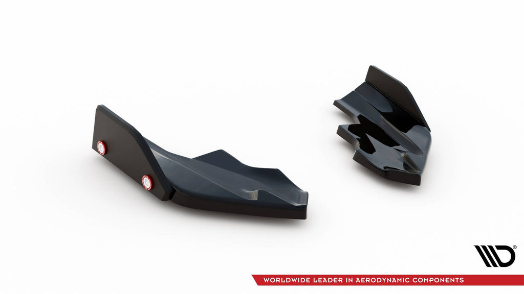Splitters laterales traseros V.6 + flaps para Volkswagen Golf R Hatchback Mk8 Facelift Fits only with : VW-GO-8-R-RS2G