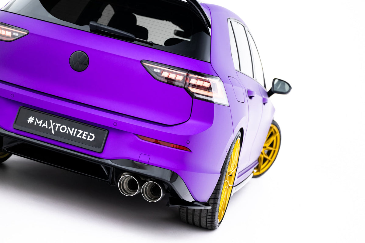 Splitters laterales traseros V.8 para Volkswagen Golf R Hatchback Mk8 / Mk8 Facelift