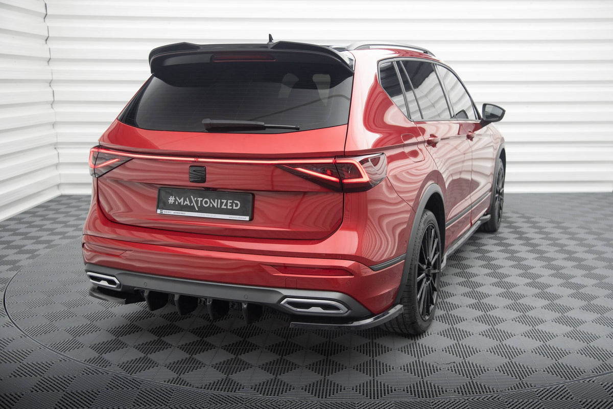 Extensión de alerón 3D para Seat Tarraco FR Mk1 / Volkswagen Tiguan R / R-Line Mk2 / Mk2 Facelift