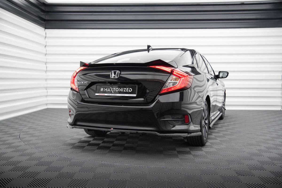 Extensión de alerón para Honda Civic Sedan Mk10 / Mk10 Facelift