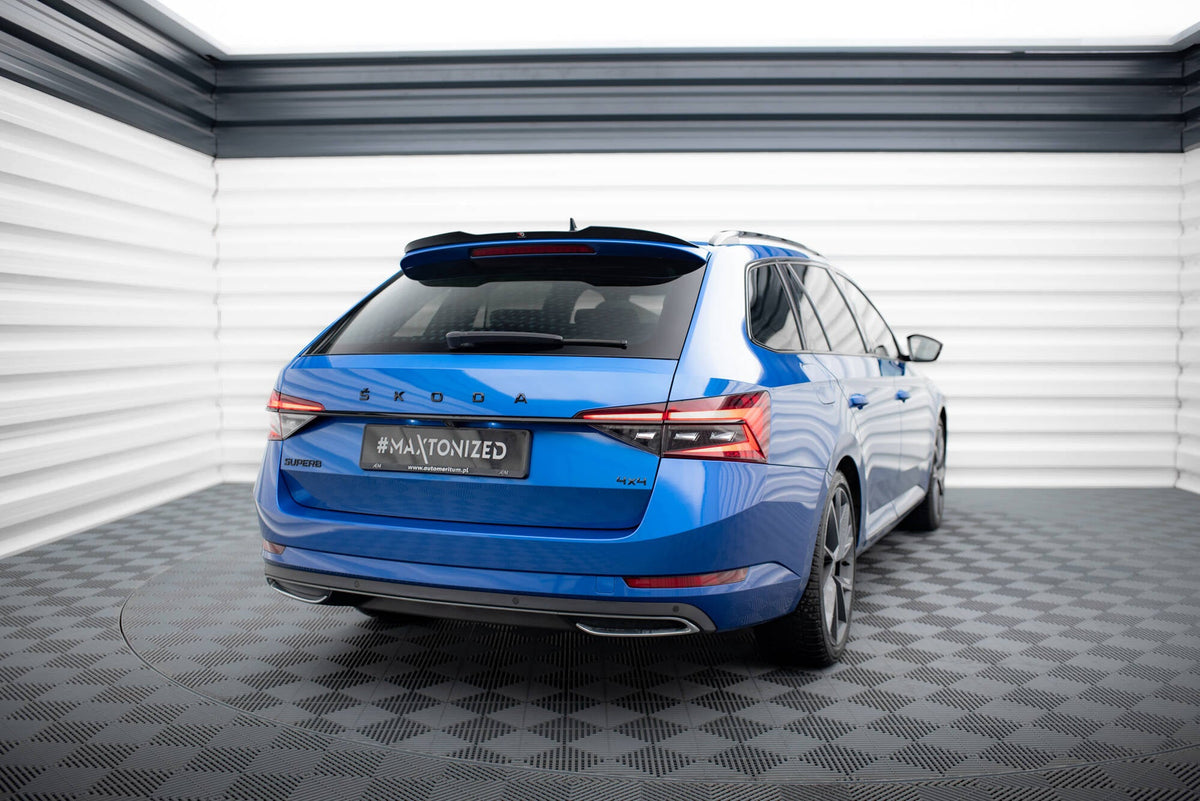 Extensión de alerón para Skoda Superb Sportline Combi Mk3 / Mk3 Facelift