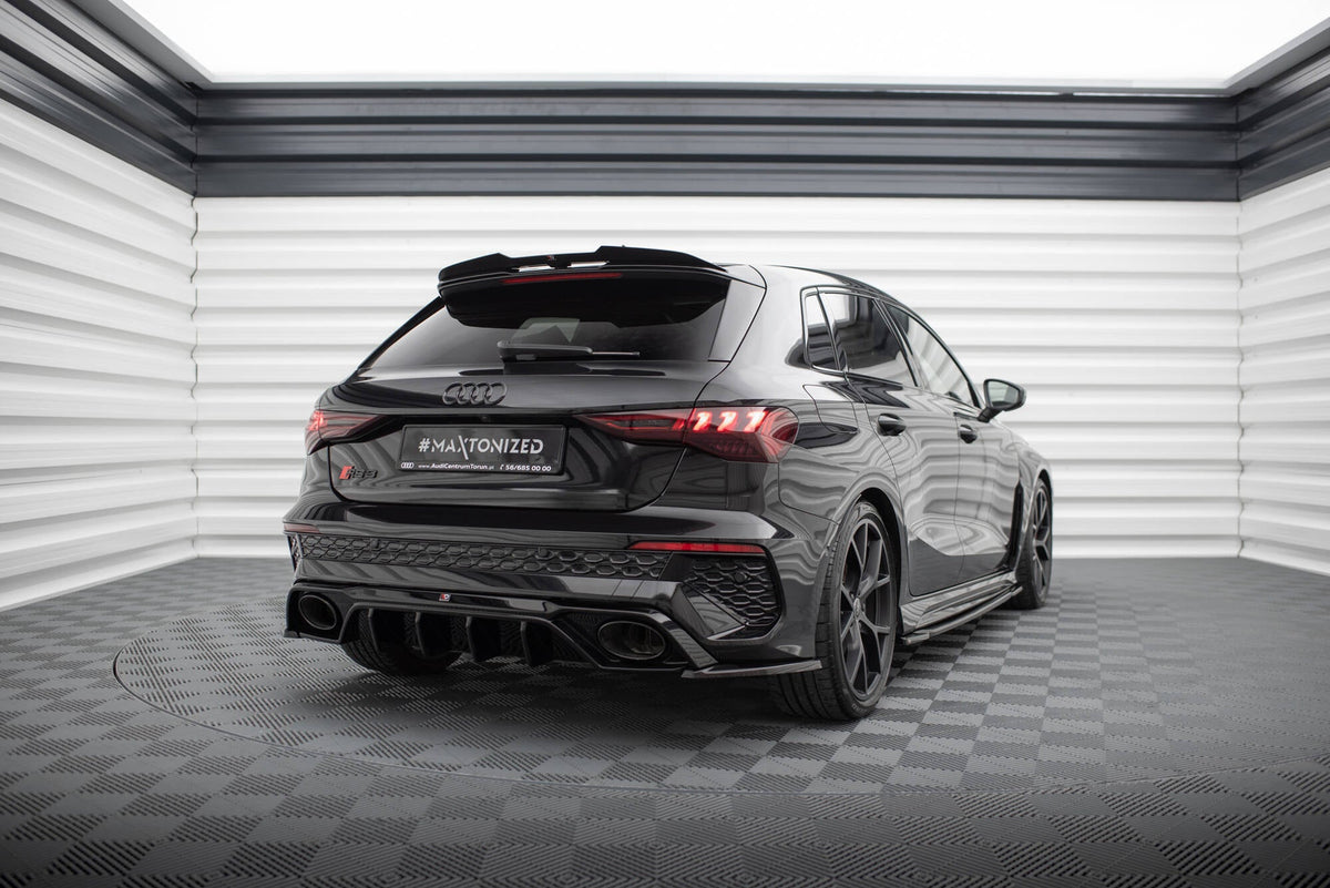 Extensión de alerón V.2 para Audi RS3 / S3 / A3 S-Line Sportback 8Y / 8Y Facelift