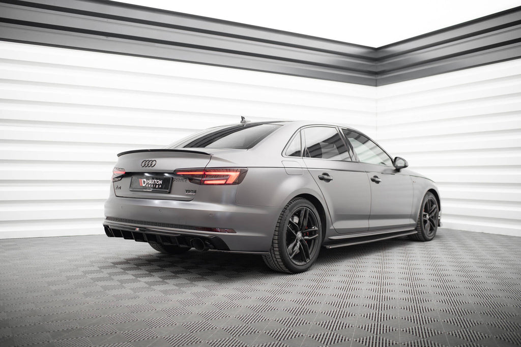 Extensión de alerón V.2 para Audi S4 / A4 Standard / S-Line / Competition Sedan B9 / B9 Facelift