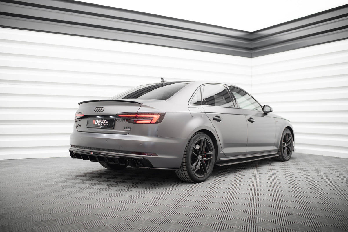 Extensión de alerón V.2 para Audi S4 / A4 Standard / S-Line / Competition Sedan B9 / B9 Facelift