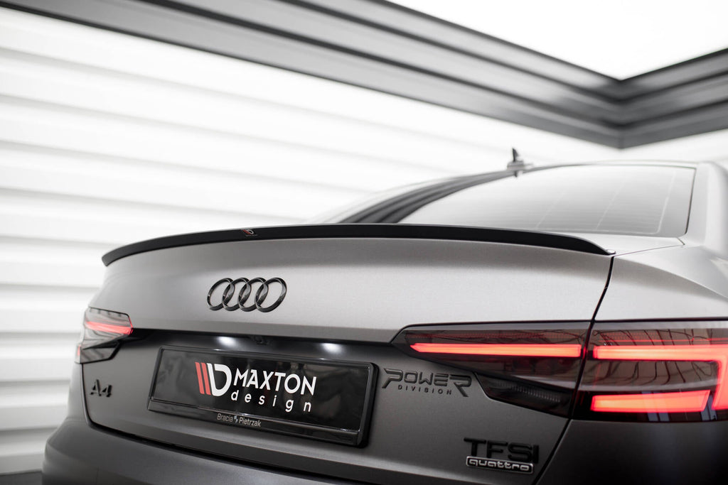 Extensión de alerón V.2 para Audi S4 / A4 Standard / S-Line / Competition Sedan B9 / B9 Facelift