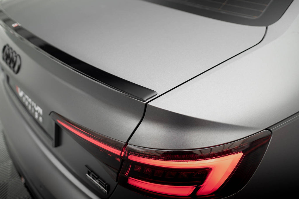 Extensión de alerón V.2 para Audi S4 / A4 Standard / S-Line / Competition Sedan B9 / B9 Facelift