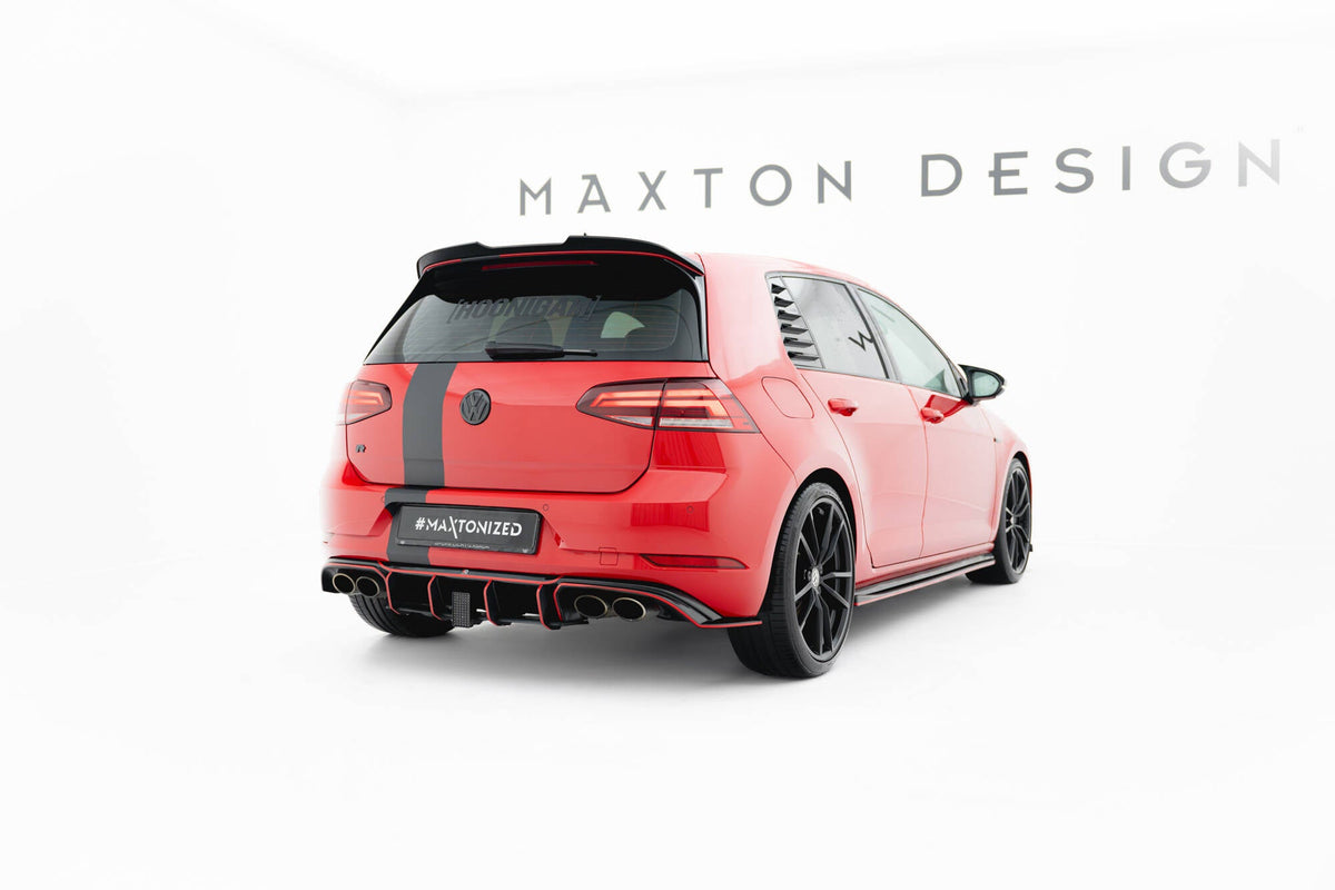 Extensión de alerón V.2 para Volkswagen Golf R / R-Line / GTI / GTD Mk7 / Mk7 Facelift