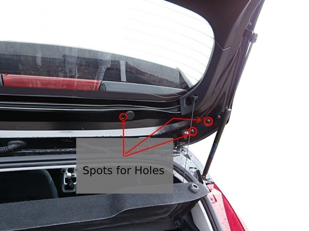 Alerón de techo (estilo Rs) para Ford Fiesta Mk7 / Mk7 Facelift