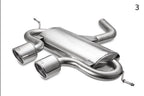 Silencioso de escape deportivo para Volkswagen Golf VI, Golf Mk5 R32, Scirocco 3