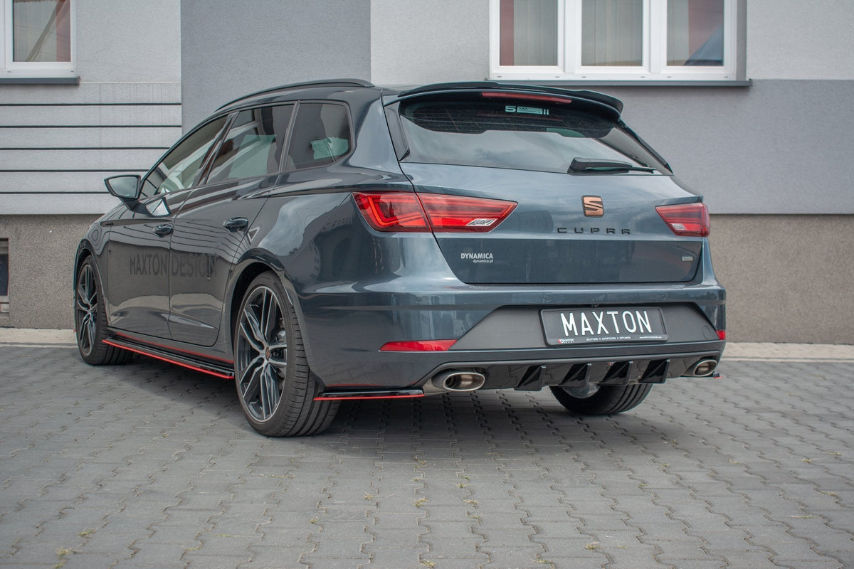 Difusor trasero V.1 para Seat Leon Cupra Mk3 Facelift Sportstourer