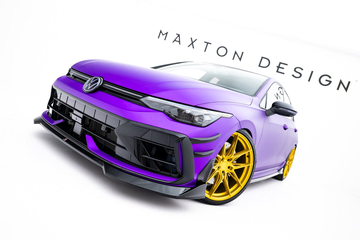 Kit de splitters V.6 para Volkswagen Golf R Hatchback Mk8 Facelift