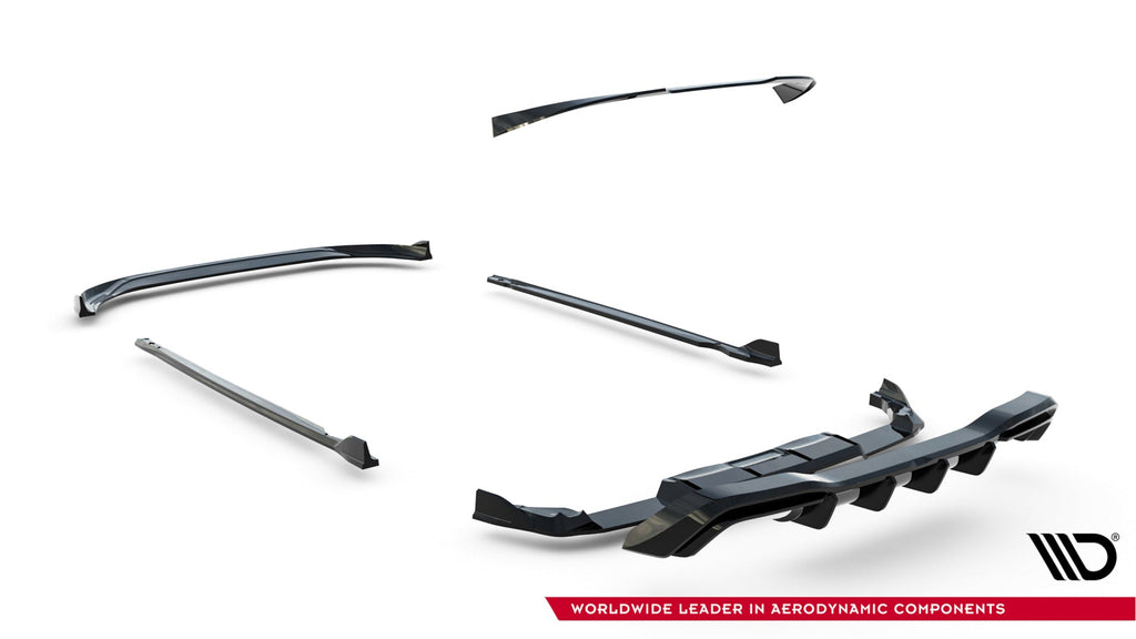 Kit de splitters V.6 para Volkswagen Golf R Hatchback Mk8 Facelift