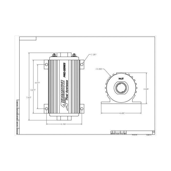 Bomba de combustible Aeromotive 11102 Pro Series