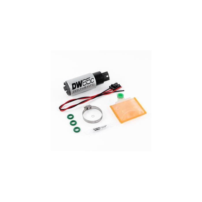 DeatschWerks DW65C 265 LPH Fuel Pump for EVO X 08-15 Mazdaspeed3 07-13 Mazdaspeed6 06-07 Honda Civic 12-16 Honda Accord 13-17 Tundra 4.0L V6 07-14 4.L V8 07-10 4.6L V8 08-17 5.7L V8 07-17 Wrangler 2007-17