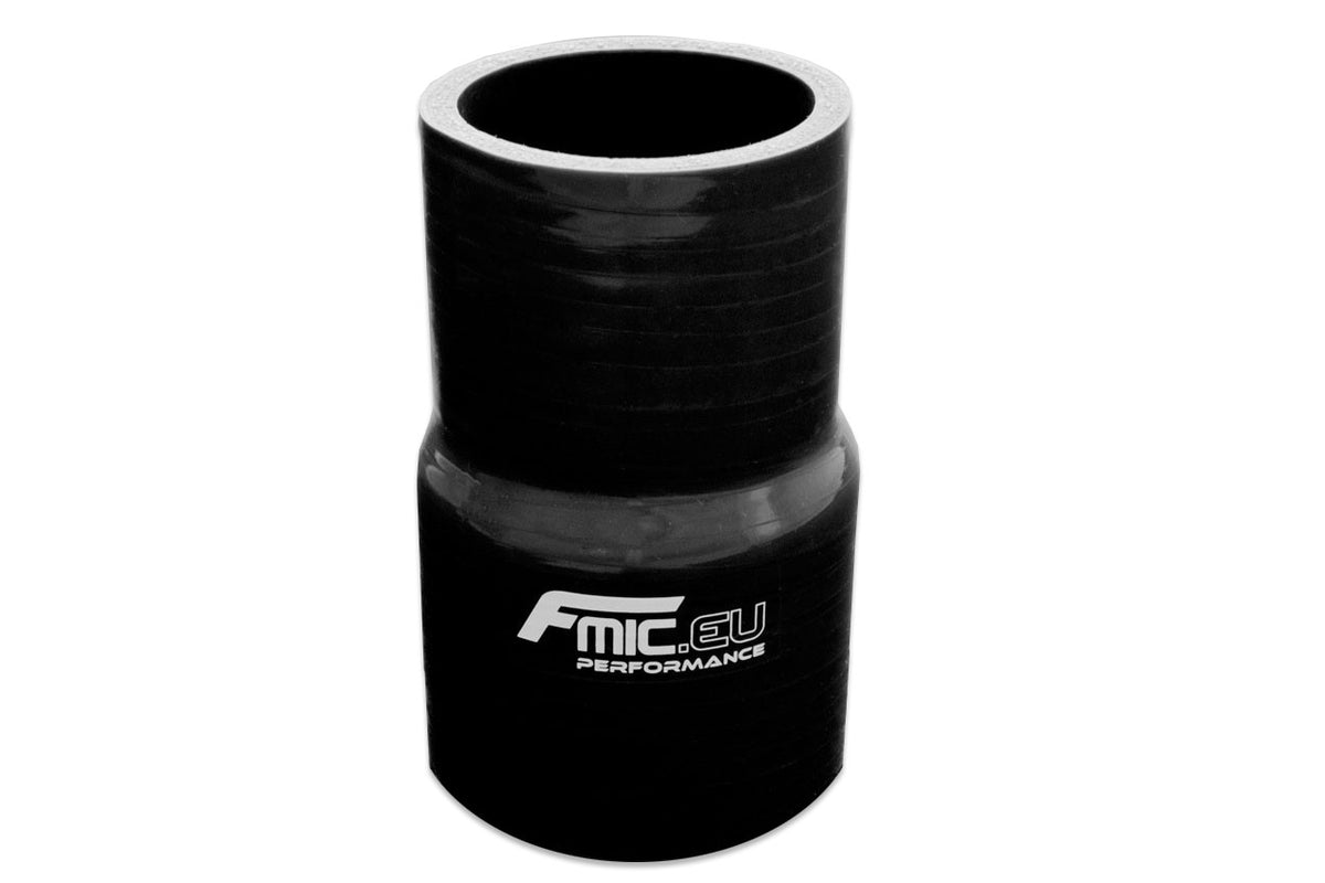 Reductor recto de silicona 54/76 mm negro