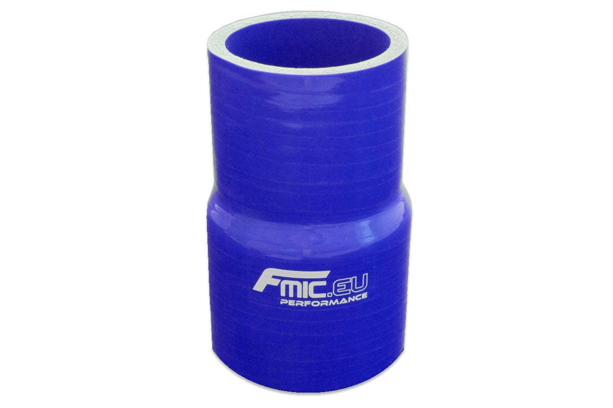 Reductor recto de silicona 54/76 mm azul