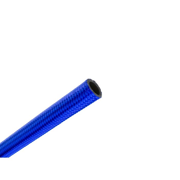 Blue AN6 Steel Braided Rubber Hoses