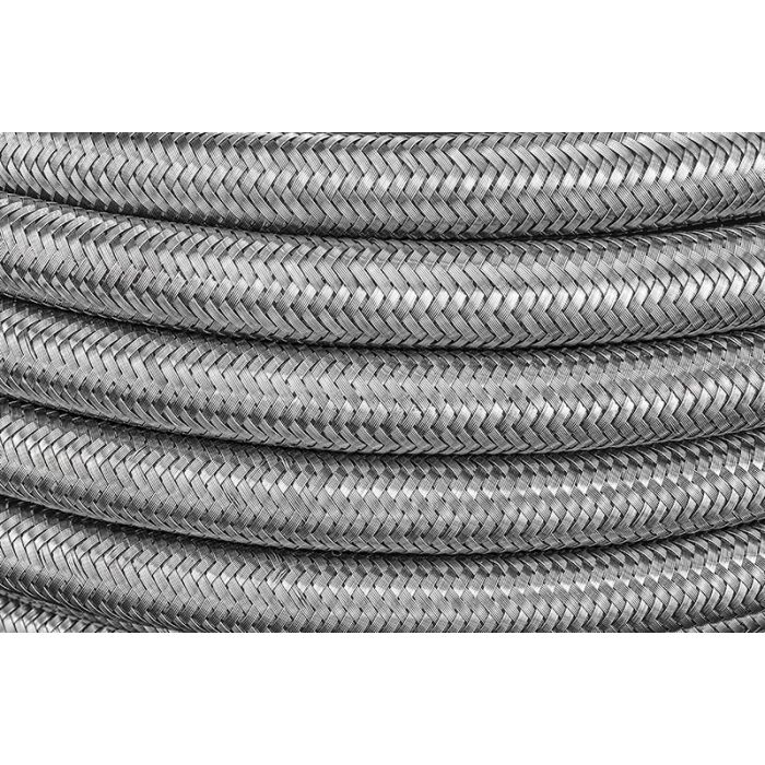 AN8 steel braided rubber cord hose