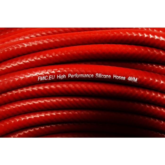 3mm Fmic.Pro reinforced vacuum hose, red.