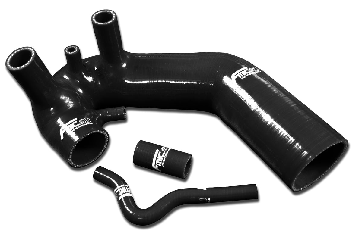 Kit de manguitos de silicona de admisión FMIC.EU para Audi A4 VW Volkswagen Passat B5 B6 1.8T 1994-2005 - Negro
