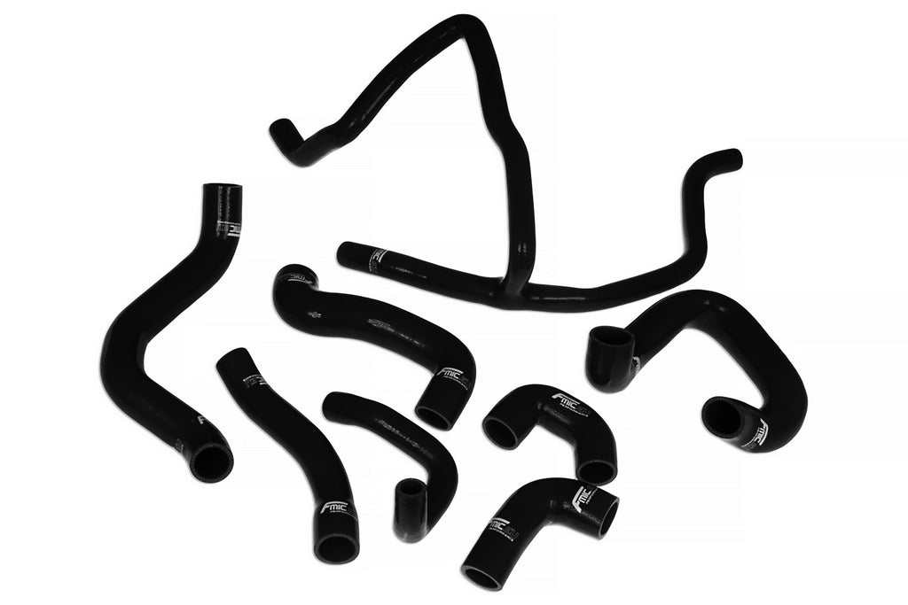 Kit de manguitos de silicona para radiador y refrigerante FMIC.EU para BMW E30 M20 320 325 - Negro