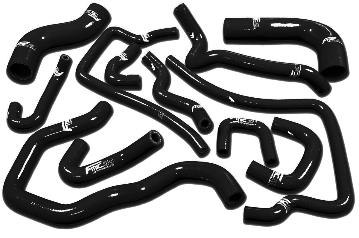 Manguito de silicona para radiador FMIC.EU para Subaru Impreza GC8 WRX STI GT EJ20 EJ205 1996-2000 - Negro