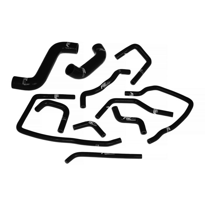 FMIC.EU Radiator Coolant Silicone Hose Kit for Subaru Impreza WRX STI GDA GDB EJ20 EJ25 2002-2007 - Black