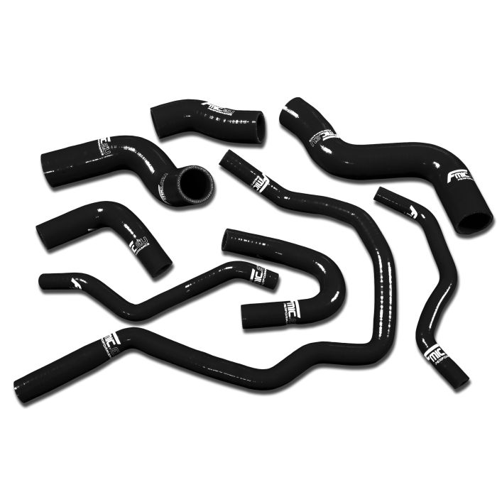 FMIC.EU Radiator Coolant Silicone Hose Kit for VW Volkswagen Golf GTI Audi A3 S3 Seat Leon Skoda Octavia 2.0 TFSI - Black