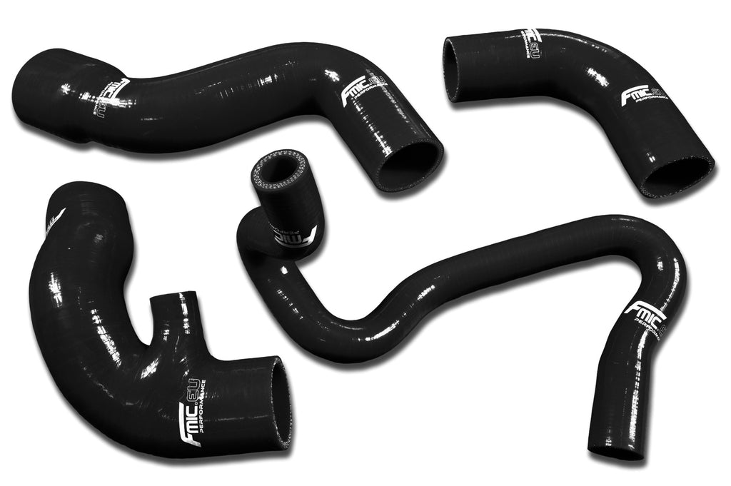 Kit de manguitos de silicona para intercooler del turbo FMIC.EU para Audi A4 VW Passat B5 B5FL 1.8T 94-05 BK - Negro