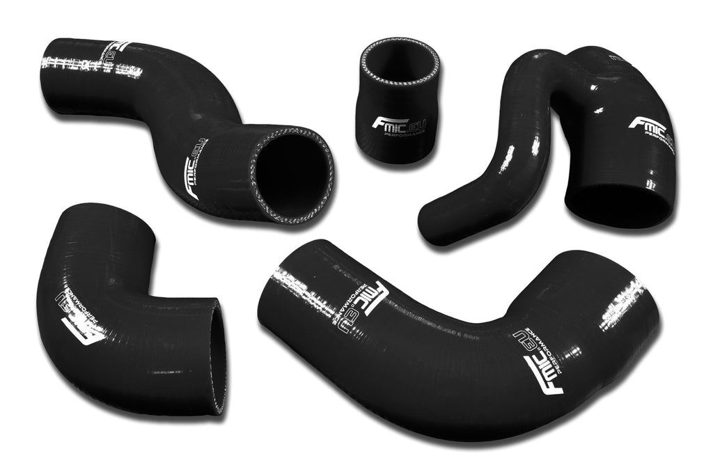 Kit de manguitos de silicona de admisión de aire FMIC.EU para Volvo 850 T-5 T-5R 1993-1997 S70 V70 T5 2.3L - Negro