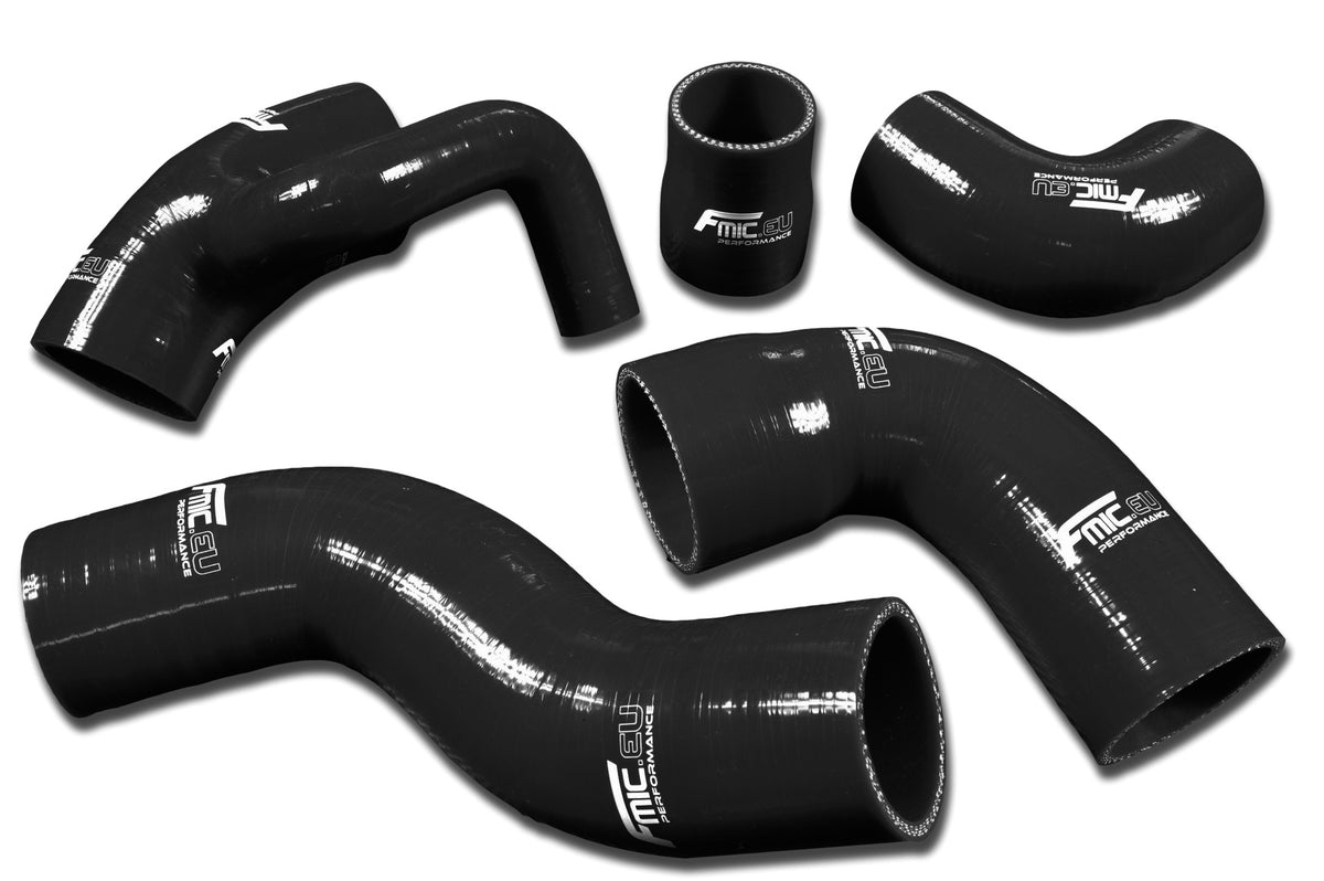 Kit de manguitos de silicona de admisión de aire FMIC.EU para Volvo 850 T-5 T-5R 1993-1997 S70 V70 T5 2.3L - Negro