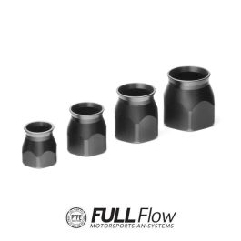 Conector de extremo de manguera de PTFE Nuke Performance, toma de repuesto AN12, negro
