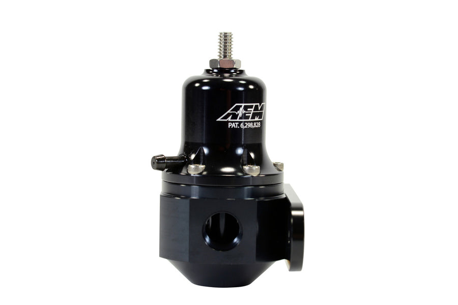 Regulador de presión de combustible ajustable universal AEM 25-305BK – otra vista
