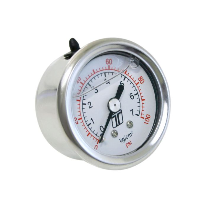 Turbosmart TS-0402-2023 Fuel Pressure Regulator, FPR Gauge, 0-100 psi, Liquid Filled.