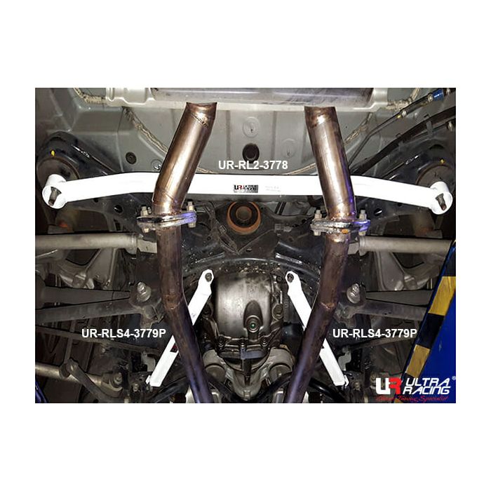 Ultra Racing Rear Lower Bar (3779P) for Infiniti Q50 (V37) 3.5 Hybrid 14+/Infiniti Q50 S 2.0T 16+ 2WD