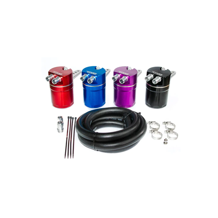 RTMG Performance Small Oil Catch Can Kit for 1.4 TSI Red