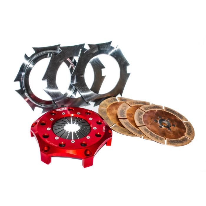 Kit de embrague universal de triple disco RTMG Performance de 185 mm, etapa 4, 1000 Nm