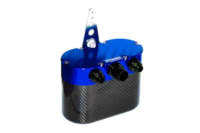 Catch tank universal de fibra de carbono pequeño azul RTMG Performance
