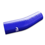 23" Silicone Reducer Elbow (60/76 mm) Blue