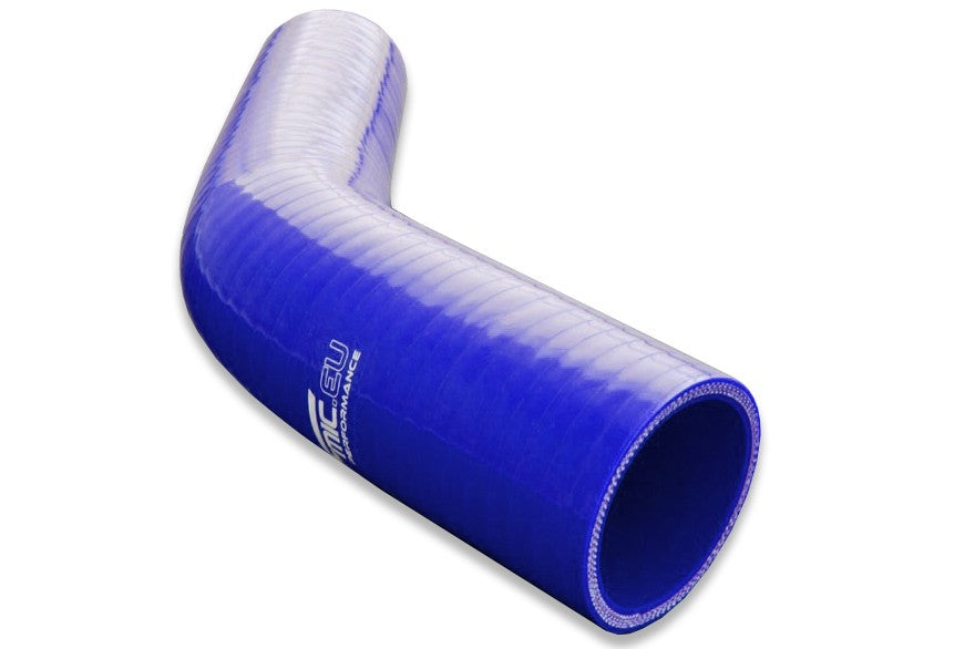 Codo reductor de silicona 45° 32/35 mm azul