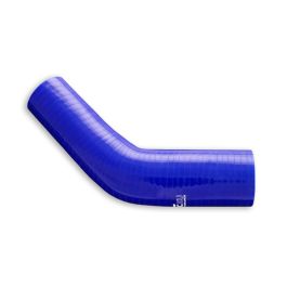 Silicone reducer elbow 45' 54/57mm Blue