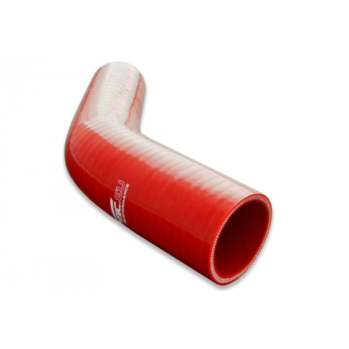45-degree Silicone Reducer Elbow (57/83 mm) Red