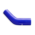 45" Silicone Reducer Elbow (70/89 mm) Blue
