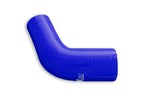 Codo reductor de silicona 67' 51/60 mm azul