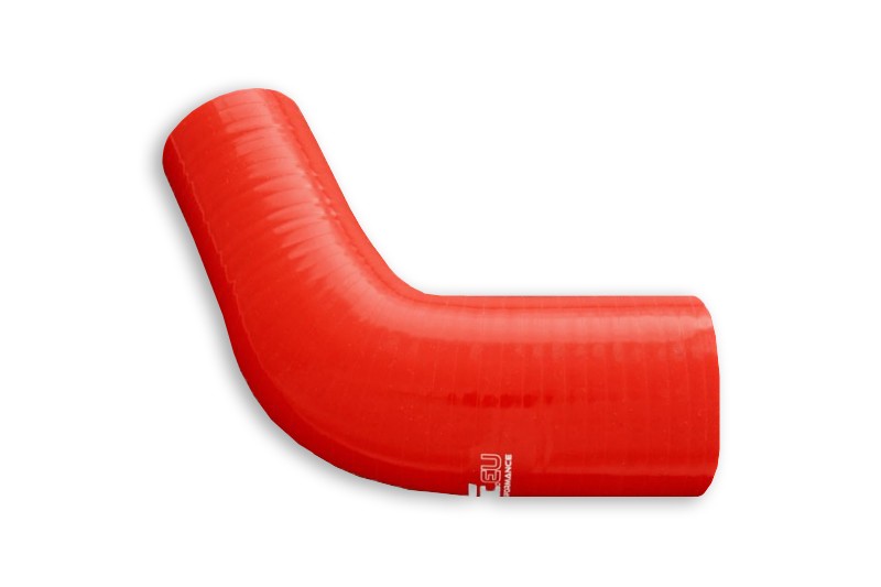 Codo reductor de silicona 67' 54/60 mm rojo