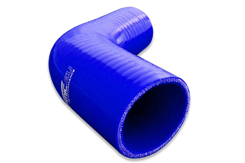Codo reductor de silicona 67' 54/60 mm azul
