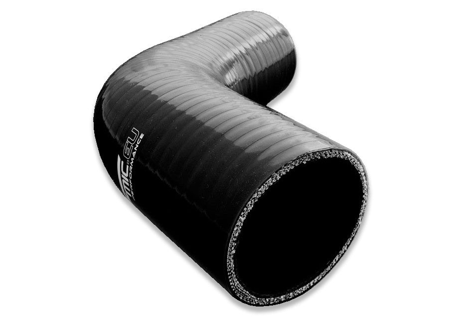 Codo reductor de silicona 67° 80/89 mm negro