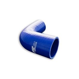 Silicone reducer elbow 90' 19/28mm Blue